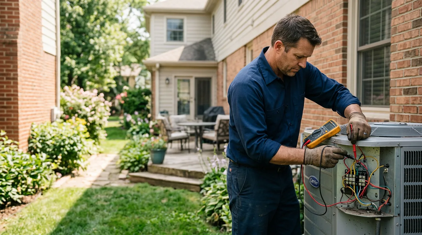 HVAC technician working near Spencer, OK